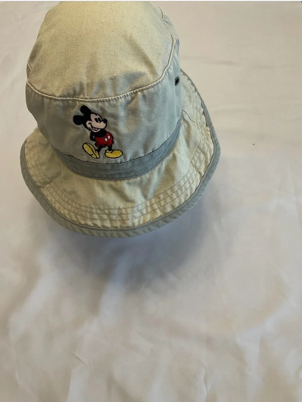 Disney Bucket Hat with Mickey Mouse – Light Blue and Yellow Accent